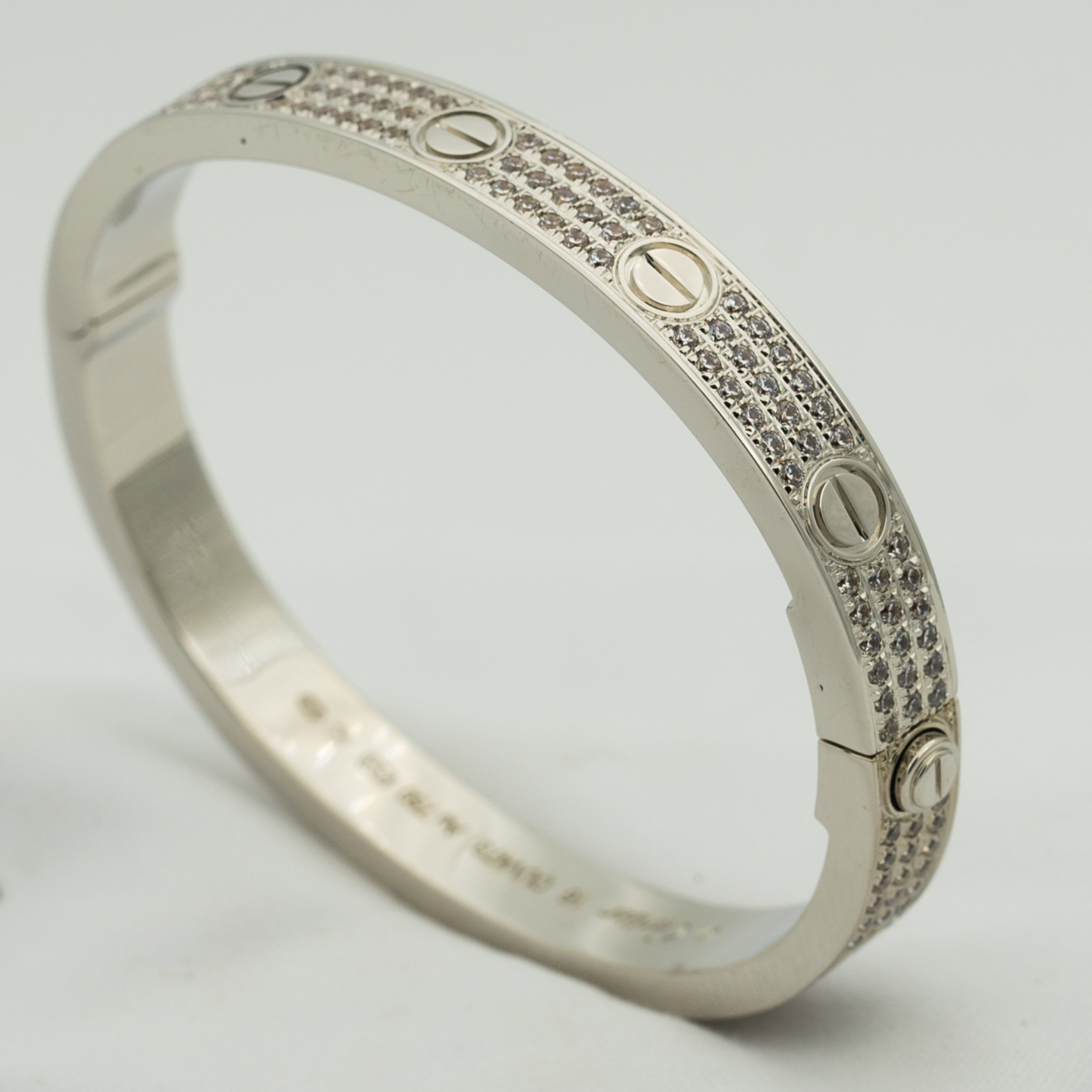 [BIJOUX] BRACELET LOVE 6,1MM PAVÉ DIAMANTS 