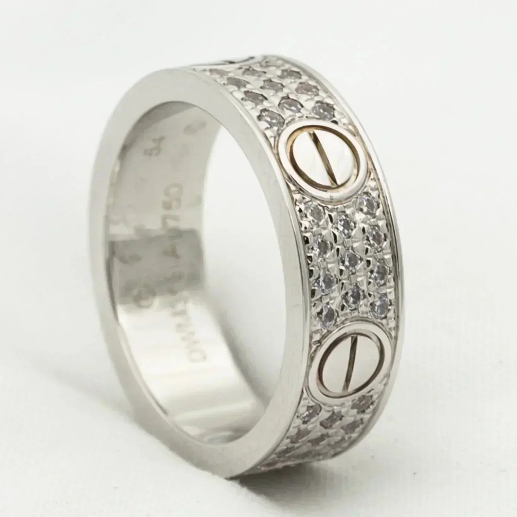 [BIJOUX] BAGUE LOVE 5,5MM PAVÉE DIAMANTS