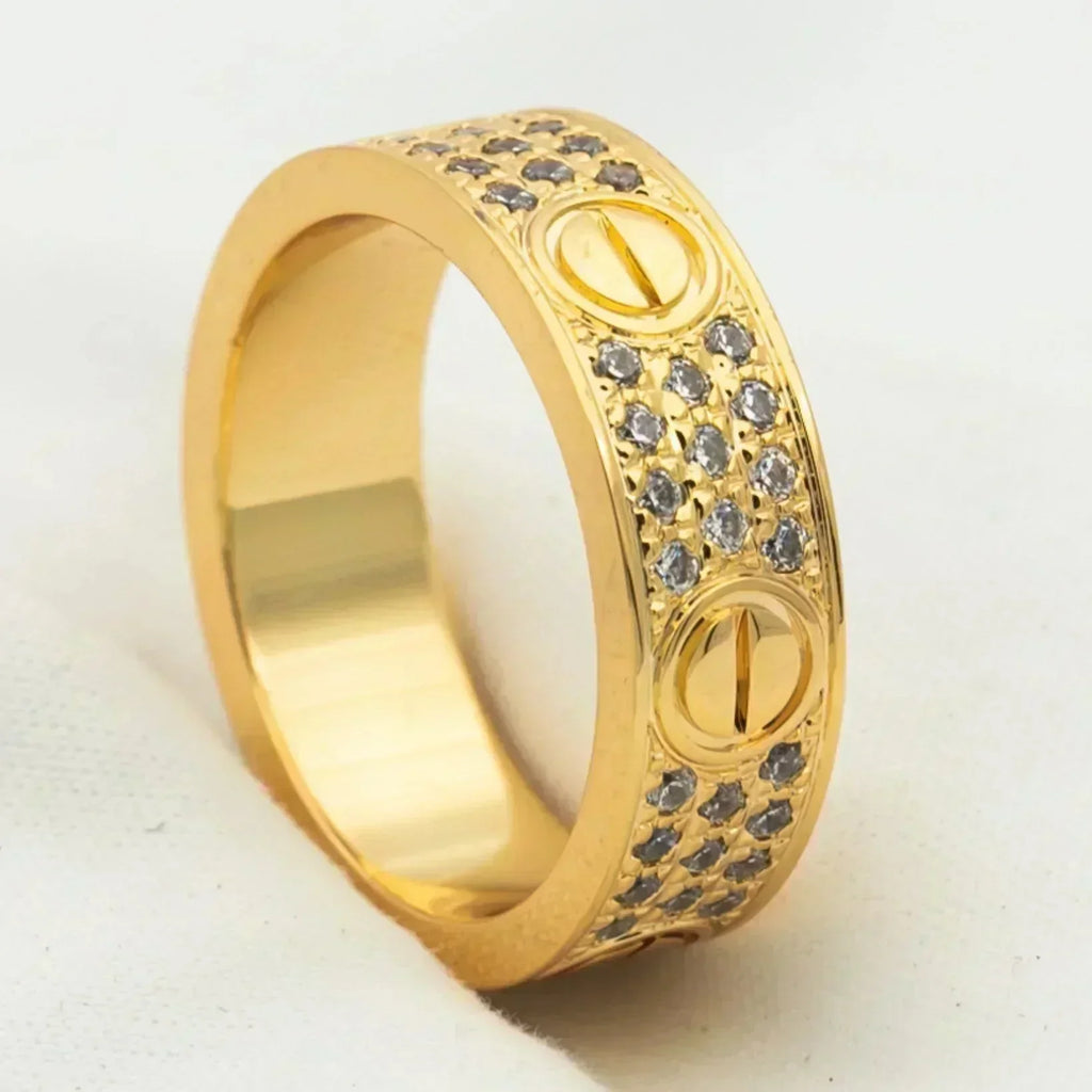 [BIJOUX] BAGUE LOVE 5,5MM PAVÉE DIAMANTS