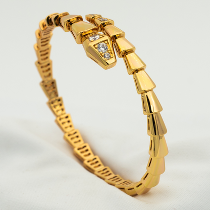 [BIJOUX]SERPENTI BRACELET DIAMONDS PINK GOLD