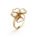 [BIJOUX]SWEET CLOVER WHITE MOP RING