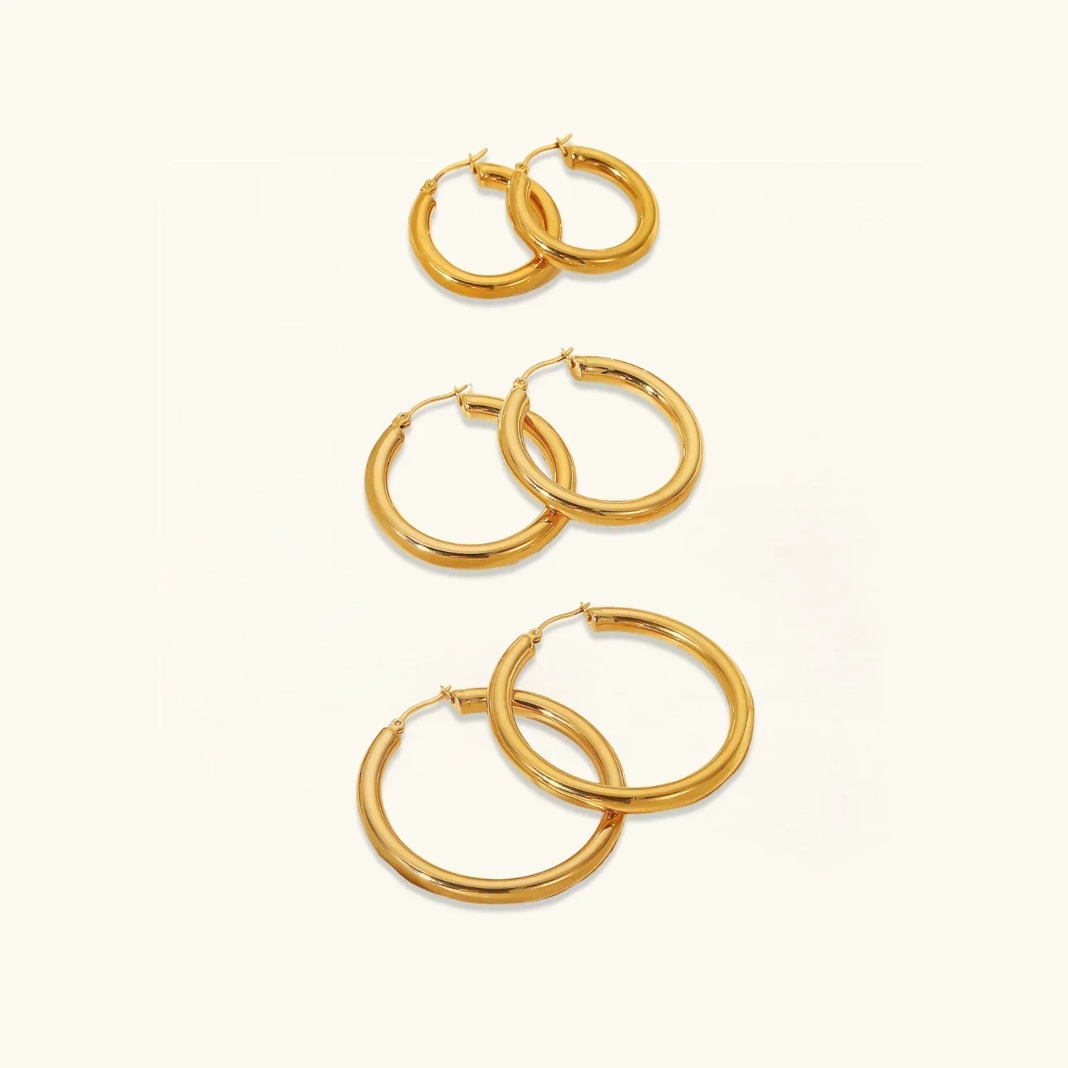 [Topon]Wide Hoop Earrings