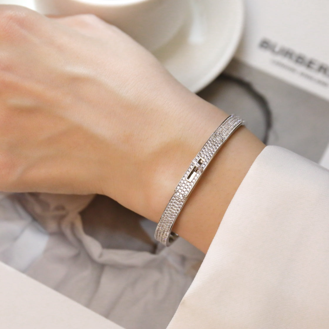 [BIJOUX]BRACELET KELLY PAVÉ DIAMANTS 