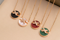[BIJOUX]JEUX DE PINK GOLD DIAMOND NECKLACE