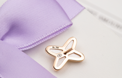 [BIJOUX]JEUX DE WHITE MOP ROSE GOLD DIAMOND EARRINGS