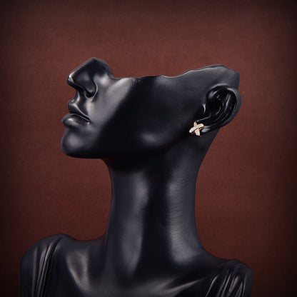 [BIJOUX]JEUX DE GOLD DIAMOND EARRINGS