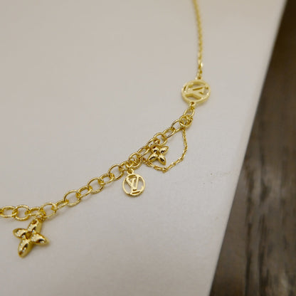 [BIJOUX]BLOOMING SUPPLE NECKLACE BRASS