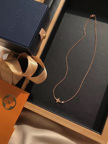 [BIJOUX]BLOSSOM PENDANT PINK GOLD AND DIAMOND