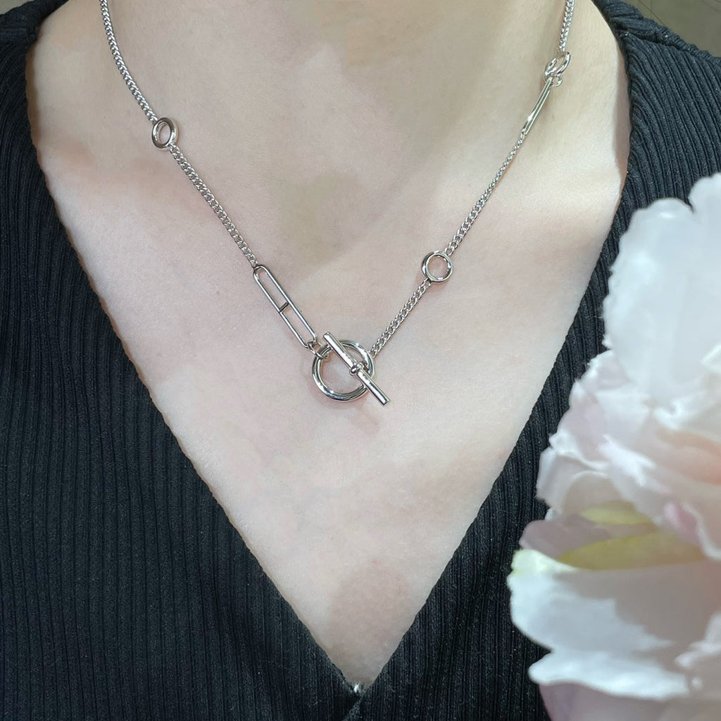[BIJOUX]HM STERLING SILVER CHAINE D'ANCRE HEART