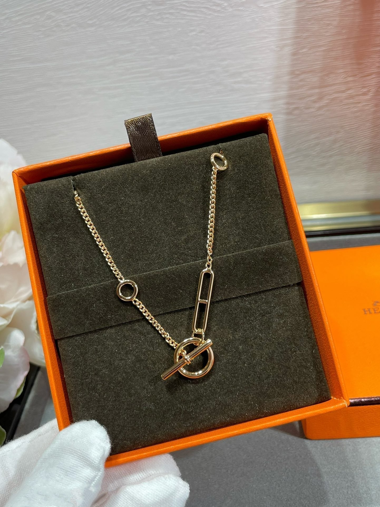 [BIJOUX]HM STERLING SILVER CHAINE D'ANCRE HEART