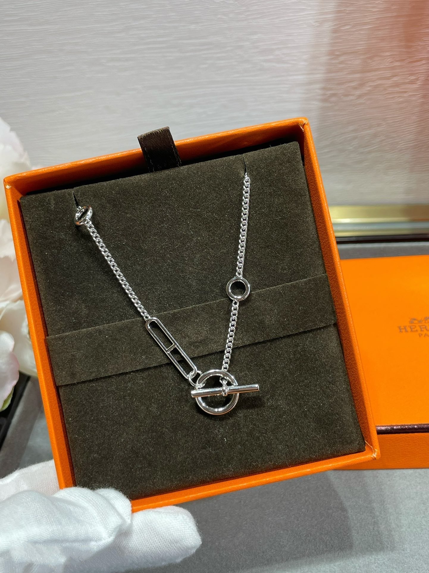 [BIJOUX]HM STERLING SILVER CHAINE D'ANCRE HEART