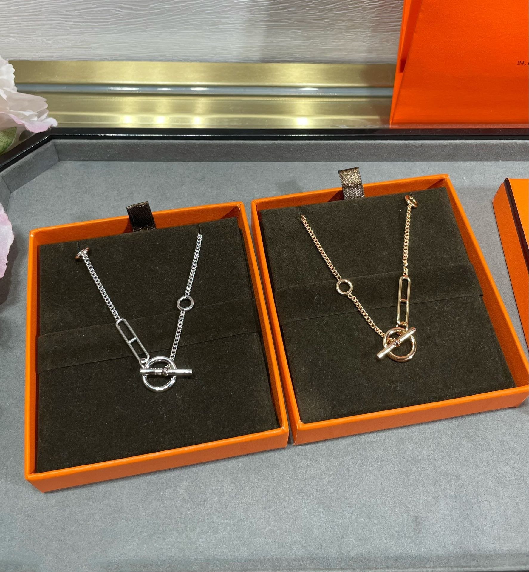 [BIJOUX]HM STERLING SILVER CHAINE D'ANCRE HEART