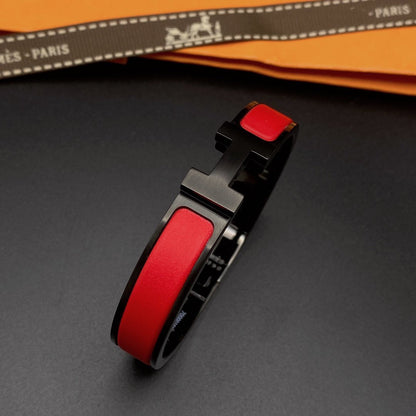 [BIJOUX]CLIC HM SO BLACK RED BRACELET