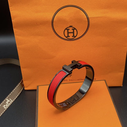 [BIJOUX]CLIC HM SO BLACK RED BRACELET