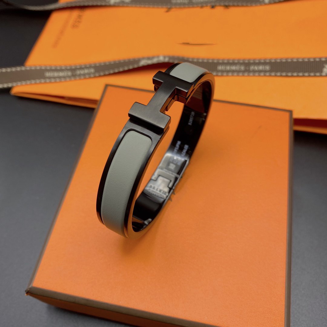 [BIJOUX]CLIC HM SO BLACK GREY BRACELET