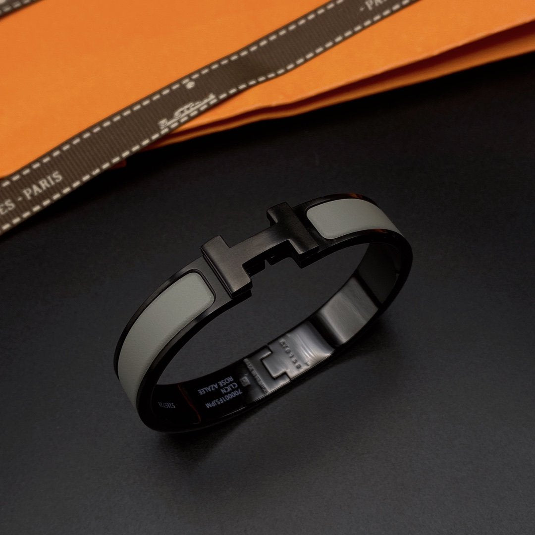[BIJOUX]CLIC HM SO BLACK GREY BRACELET