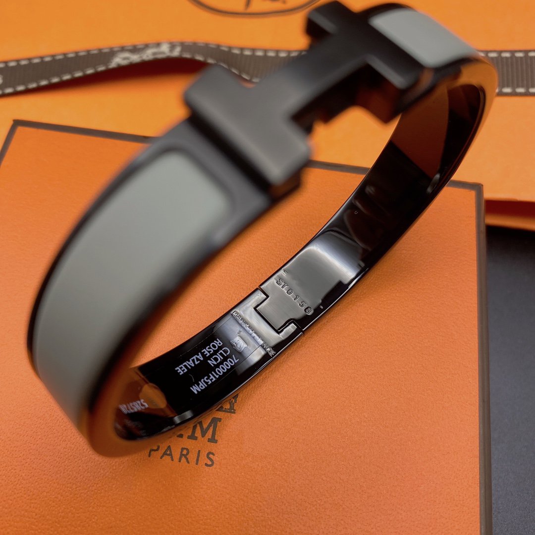 [BIJOUX]CLIC HM SO BLACK GREY BRACELET