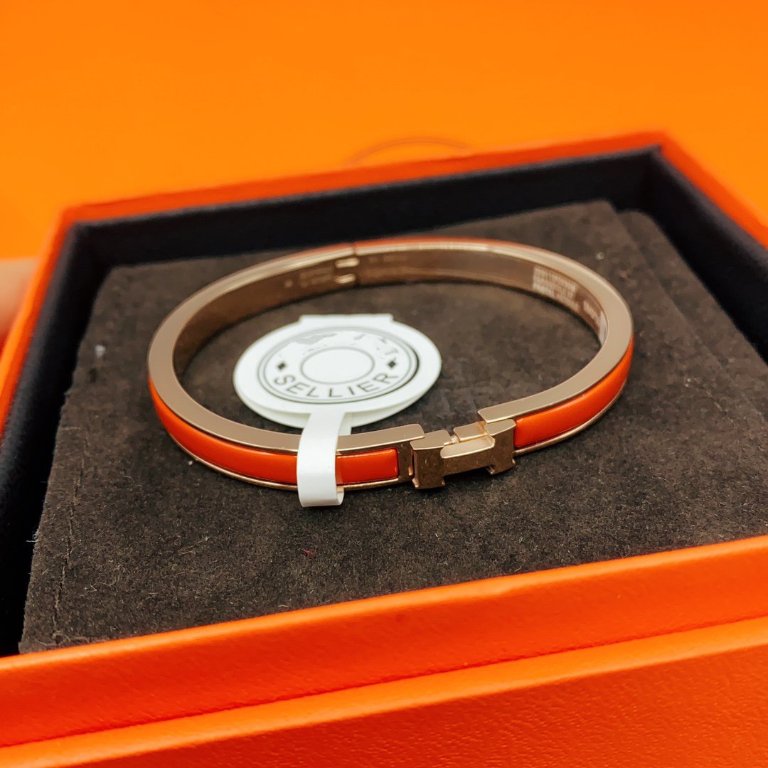 [BIJOUX]CLASSIC HM CLIC RED 8MM ENAMEL BRACELET