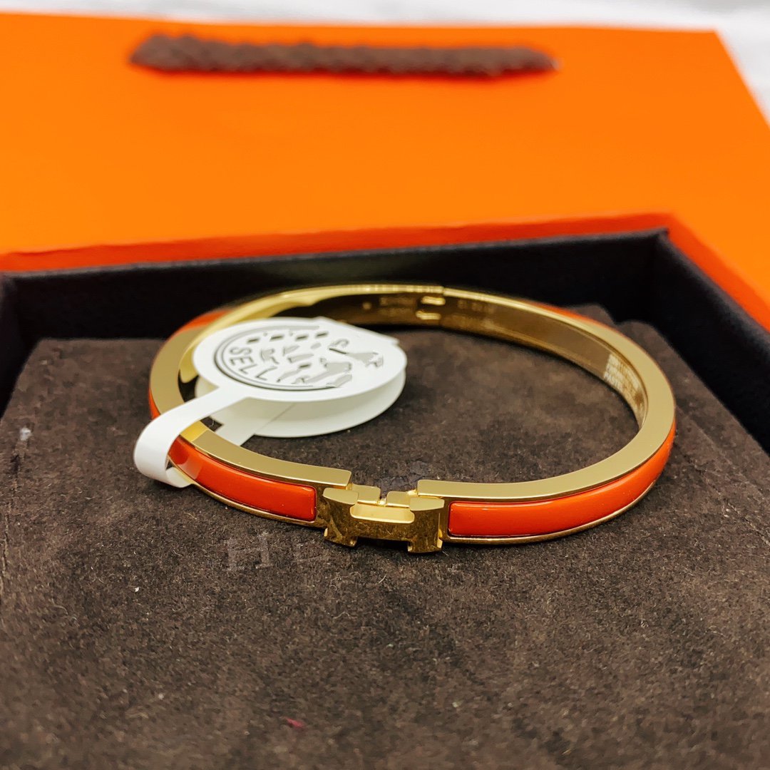 [BIJOUX]CLASSIC HM CLIC RED 8MM ENAMEL BRACELET
