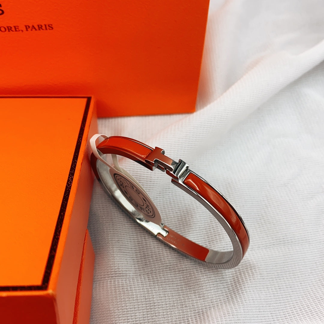 [BIJOUX]CLASSIC HM CLIC RED 8MM ENAMEL BRACELET