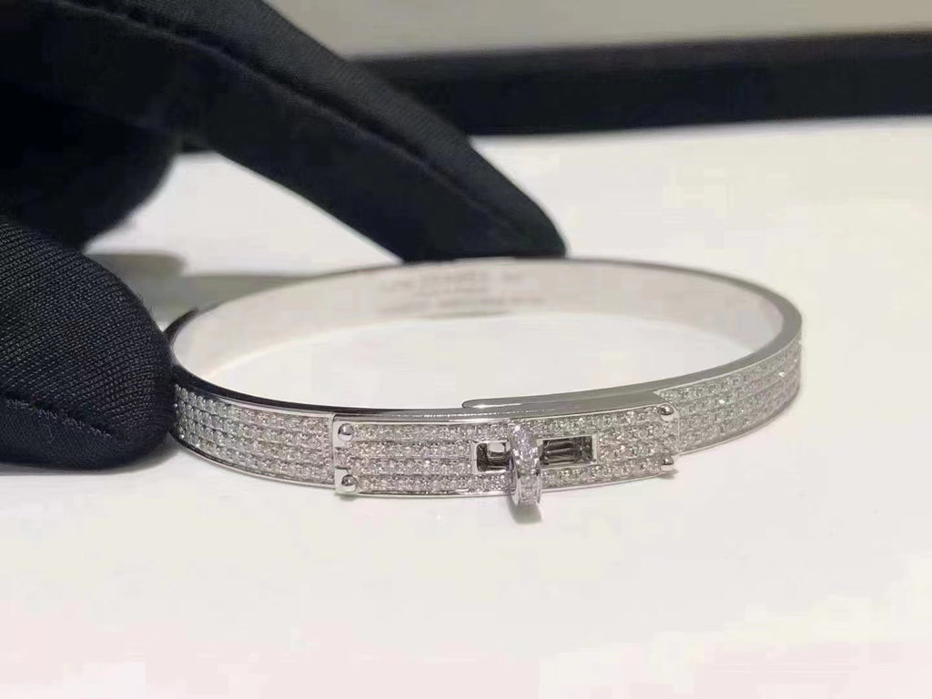 [BIJOUX]HM KELLY BRACELET IN SILVER AND FULL PAVE DIAMOND