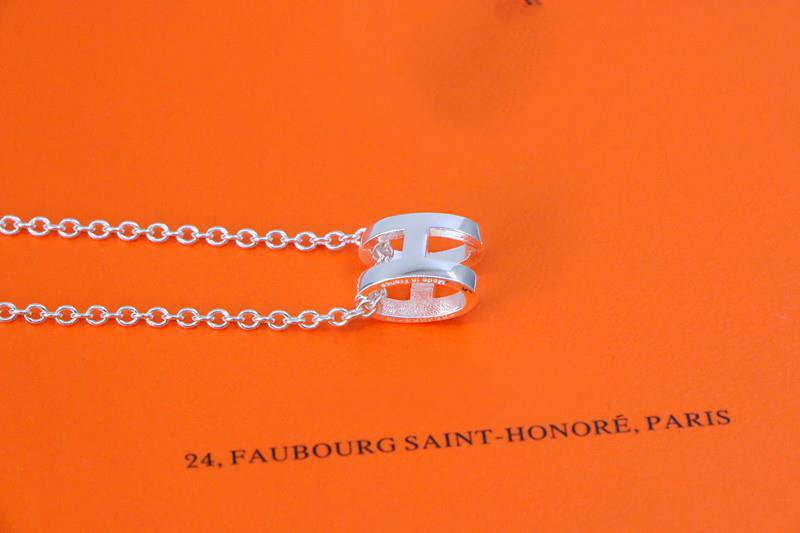 [BIJOUX]HM NECKLACE H LETTER OVAL SERIES
