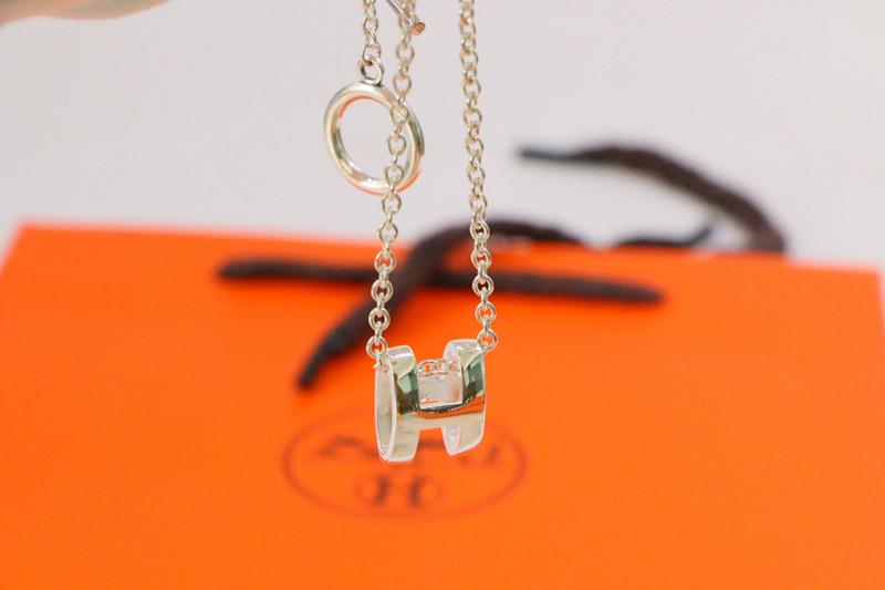 [BIJOUX]HM NECKLACE H LETTER OVAL SERIES