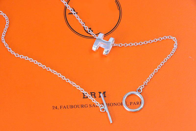 [BIJOUX]HM NECKLACE H LETTER OVAL SERIES