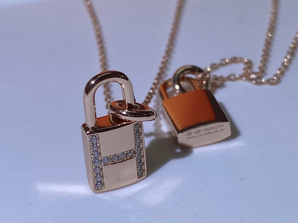 [BIJOUX]HM ADVANCED NICHE LOCK HEAD NECKLACE DIAMONDS