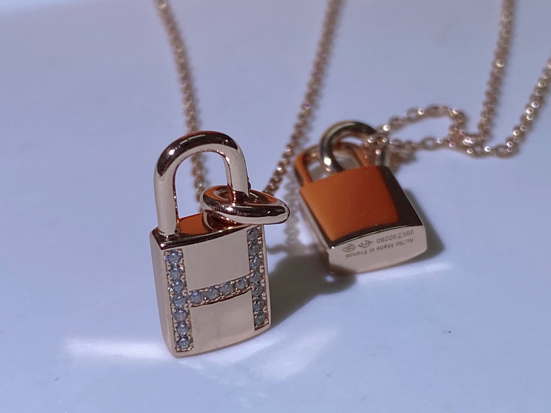 [BIJOUX]HM ADVANCED NICHE LOCK HEAD NECKLACE DIAMONDS