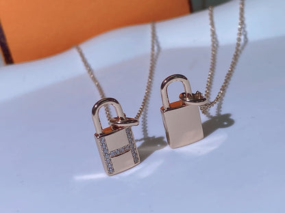[BIJOUX]HM ADVANCED NICHE LOCK HEAD NECKLACE DIAMONDS