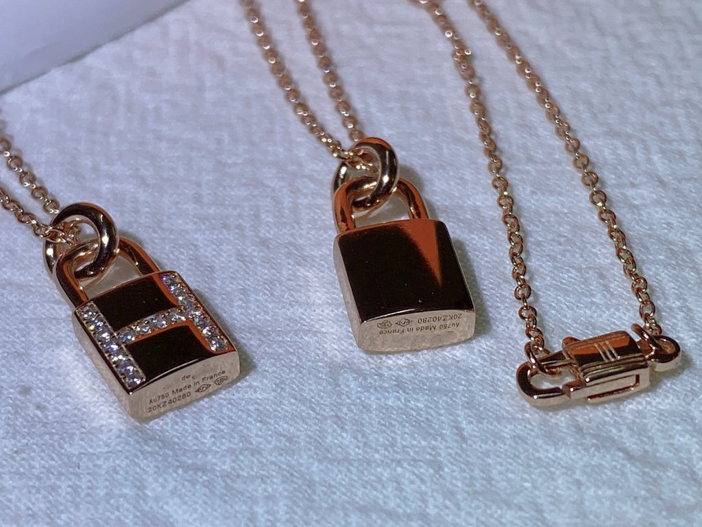 [BIJOUX]HM ADVANCED NICHE LOCK HEAD NECKLACE DIAMONDS