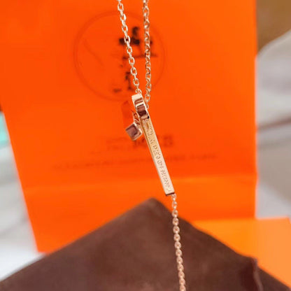 [BIJOUX]HM NECKLACE PLATINUM ROSE GOLD DIAMOND