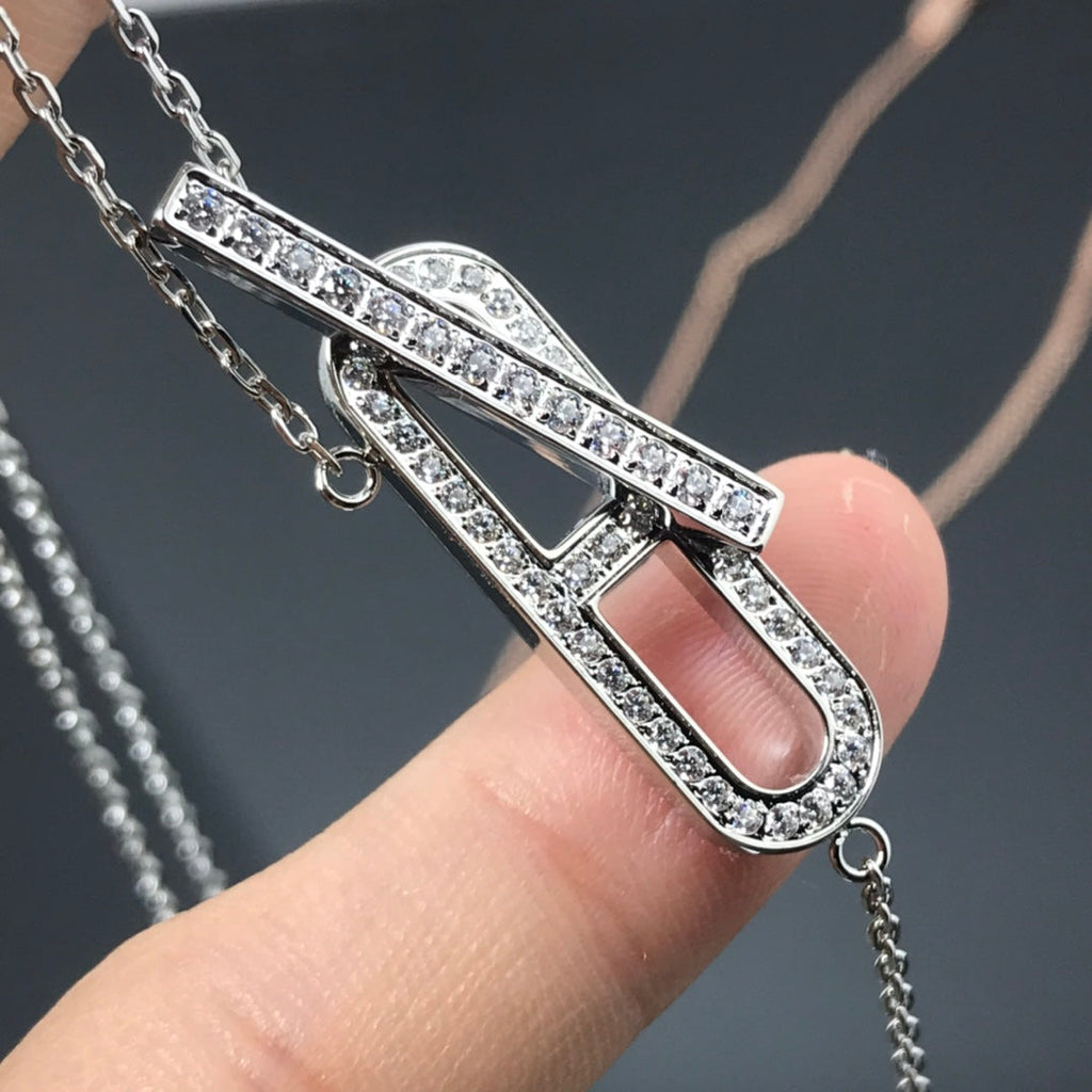 [BIJOUX]HM NECKLACE PLATINUM ROSE GOLD DIAMOND