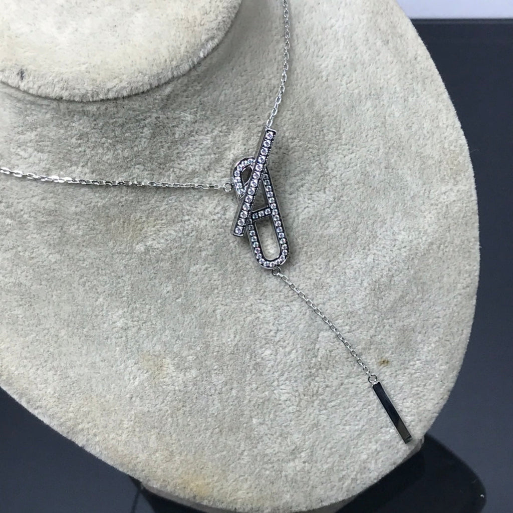 [BIJOUX]HM NECKLACE PLATINUM ROSE GOLD DIAMOND