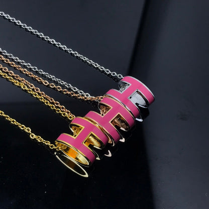 [BIJOUX]H NECKLACE PINK