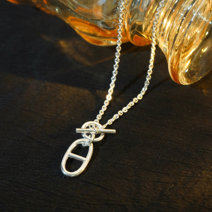 [BIJOUX]HM CHAINE D'ANCRE PENDANT NECKLACE STERLING SILVER