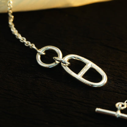 [BIJOUX]HM CHAINE D'ANCRE PENDANT NECKLACE STERLING SILVER