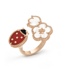 [Topon]LUCKY 3 MOTIF ROSE GOLD RING