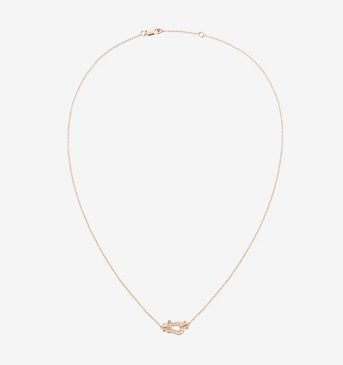 [BIJOUX] COLLIER FORCE 10 DIAMANTS OR ROSE MINI MODELE