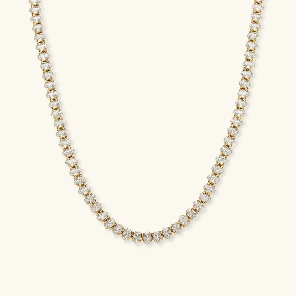 [Topon]Wisteria Diamond Tennis Necklace