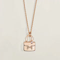 [BIJOUX]AMULETTE PEDANT ROSE GOLD NECKLACE