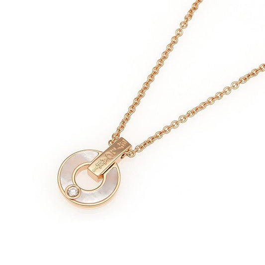 [BIJOUX]GARI NECKLACE PINK GOLD MOP