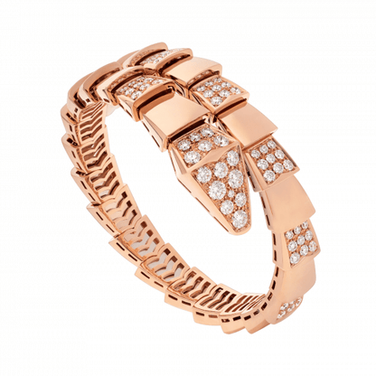 [BIJOUX]SERPENTI WIDE BRACELET PINK GOLD DIAMOND