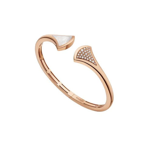 [BIJOUX]DREAM BRACELET OPEN PINK GOLD MOP DIAMOND