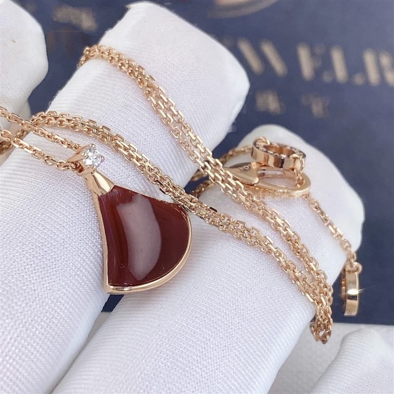 [BIJOUX]DREAM NECKLACE CARNELIAN 1 DIAMOND