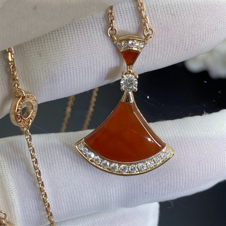 [BIJOUX]DREAM NECKLACE CARNELIAN DIAMOND