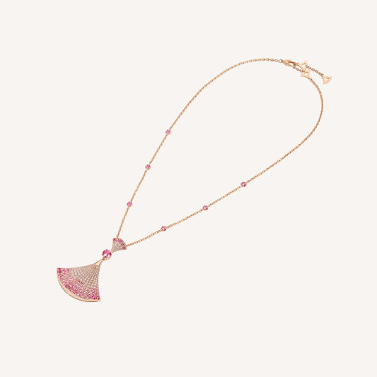 [BIJOUX]DREAM NECKLACK DIAMOND PINK GOLD