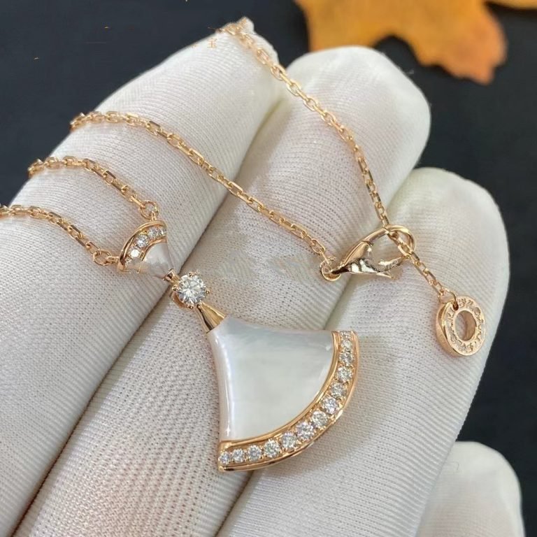 [BIJOUX]DREAM NECKLACE MOP PINK GOLD DIAMOND
