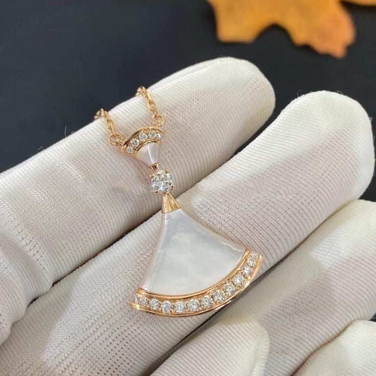 [BIJOUX]DREAM NECKLACE MOP PINK GOLD DIAMOND